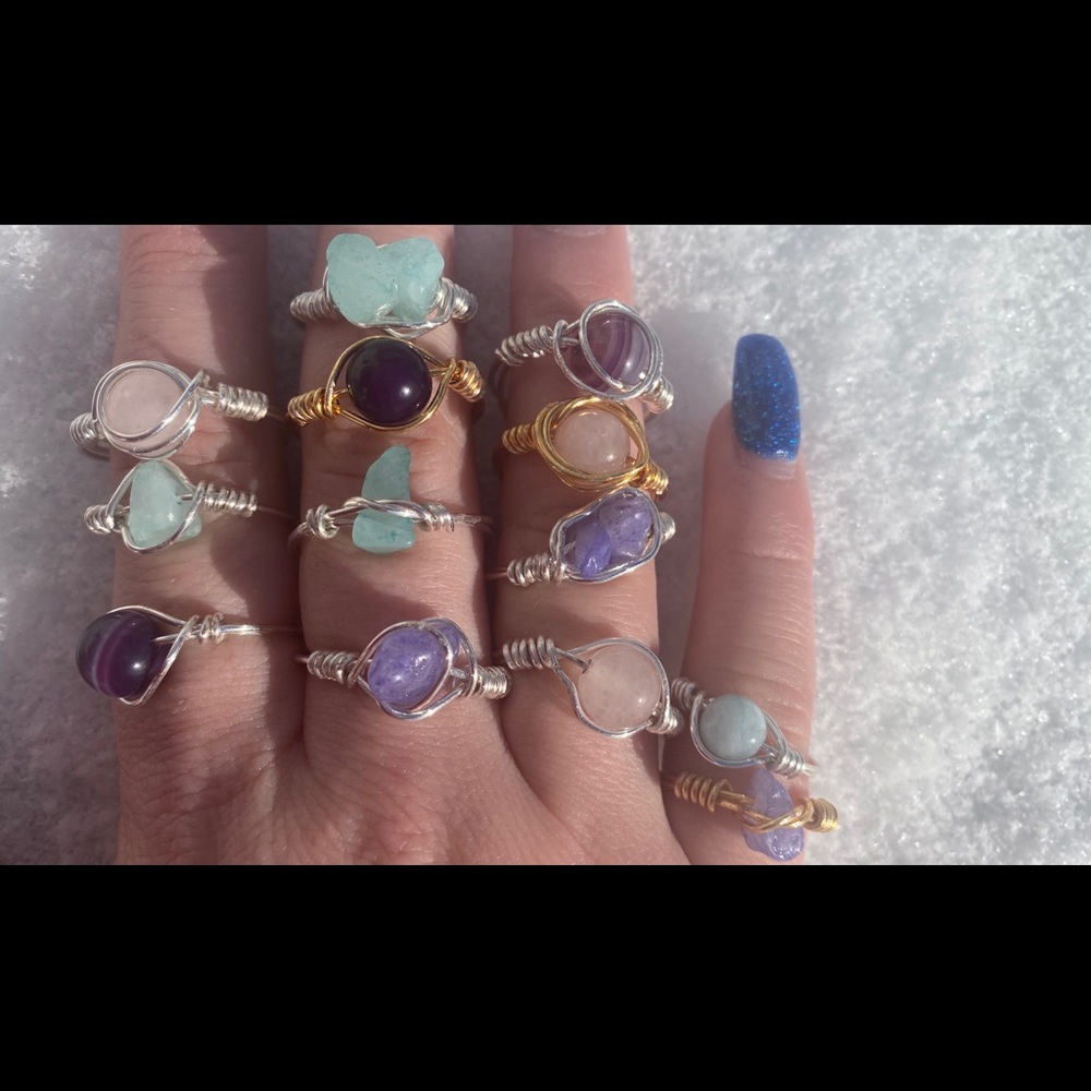 Wire Wrapped Rings - Picture 2 of 12